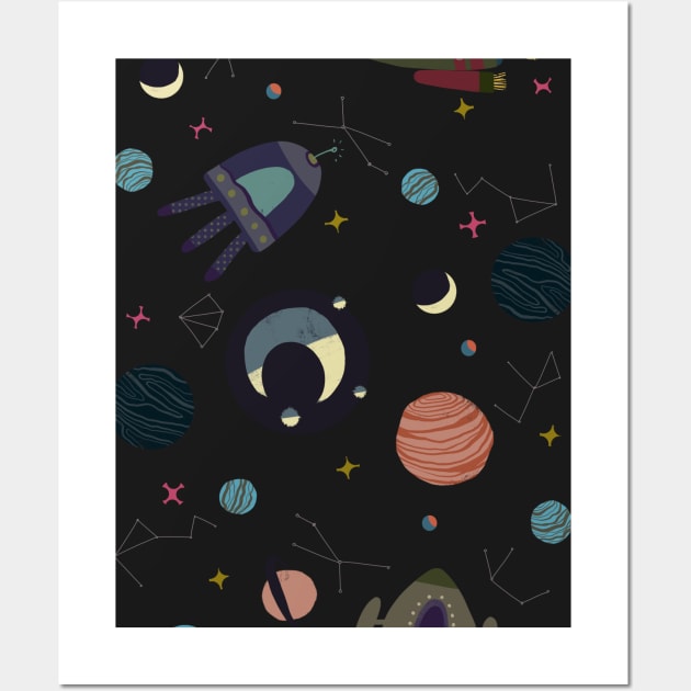 space and rockets Wall Art by Pacesyte